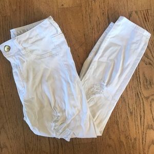 White American Eagle jeggings